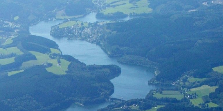 Luftaufnahme vom Listersee