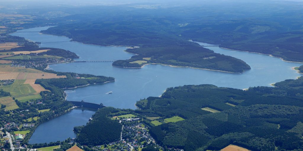 Luftaufnahme vom Möhnesee