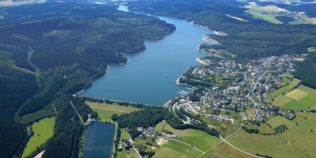 Luftaufnahme vom Sorpesee