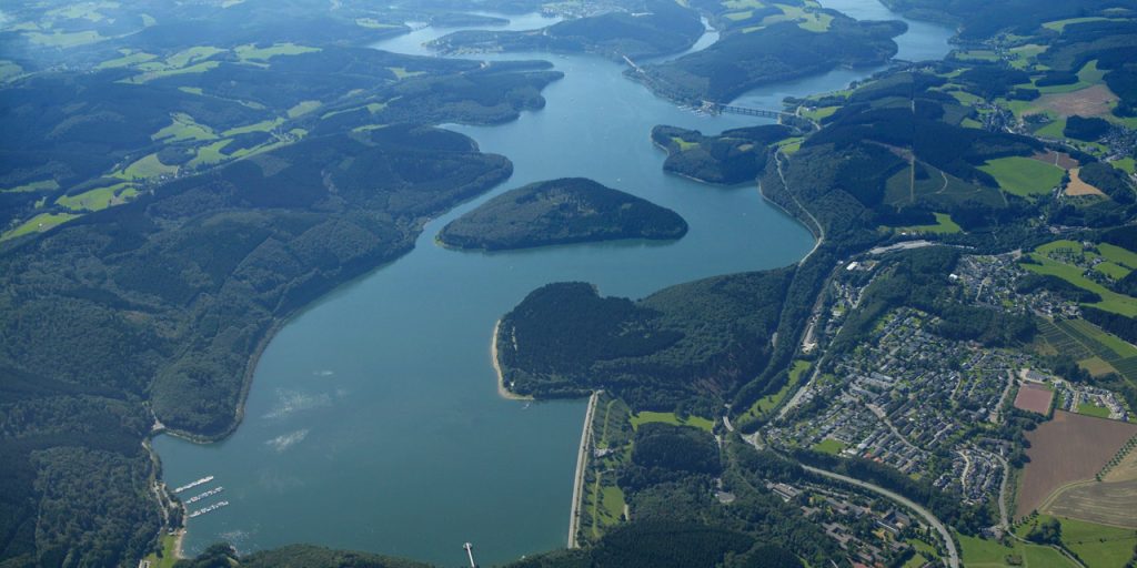 Luftaufnahme vom Biggesee