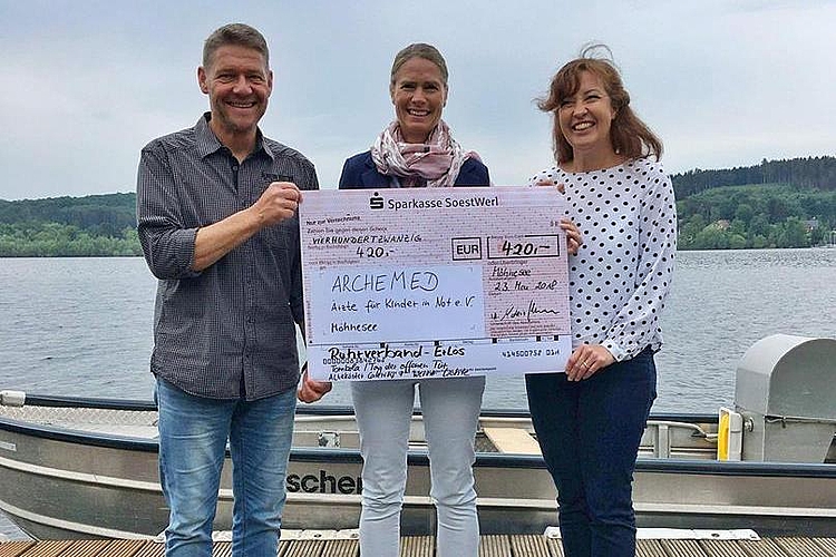420€ Scheck der Sparkasse SoestWerl