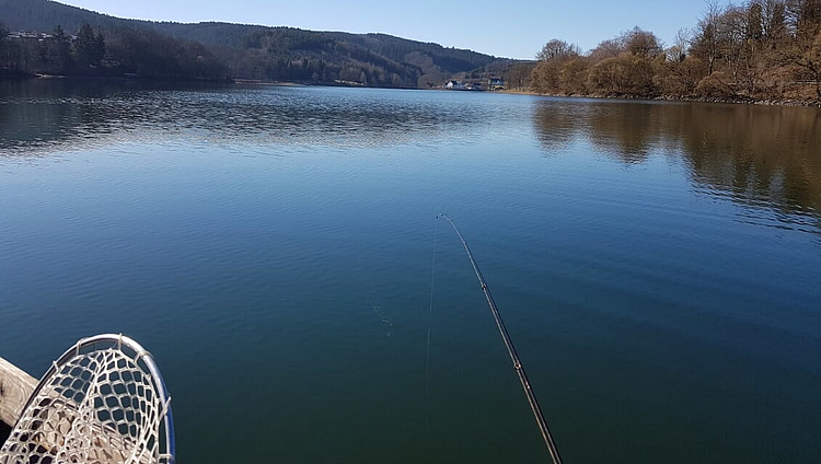 Fischer am Sauerlandsee