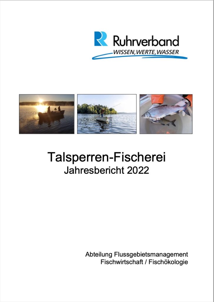 Titelseite des Jahresberichts der Talsperrenfischerei 2022