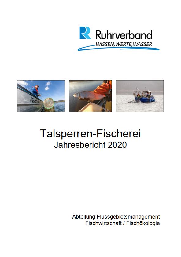 Titelseite des Jahresberichts der Talsperrenfischerei 2020